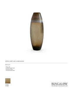 Bungalow 5 New Arrivals Pietro Vase Amber Smoke Two Sizes 9 Bungalow 5 New Arrivals Pietro Vase Amber Smoke Two Sizes