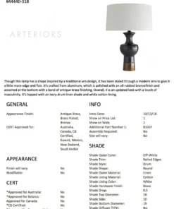 Arteriors Home Pablo Lamp New Arrivals