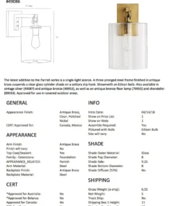 Arteriors Home Parrish Sconce Antique Brass New Arrivals