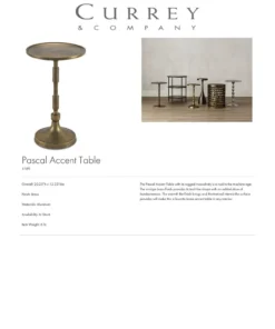 Currey And Company New Arrivals Pascal Accent Table 7 Currey And Company New Arrivals Pascal Accent Table
