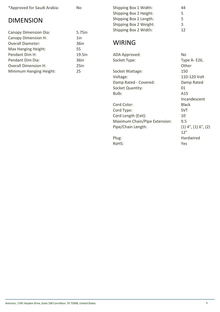 Arteriors Home New Arrivals Pascal Pendant Black 6 Arteriors Home New Arrivals Pascal Pendant Black