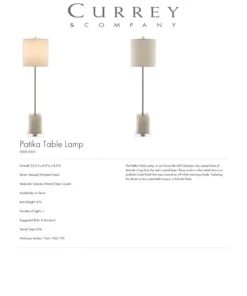 Currey And Company New Arrivals Patika Table Lamp 7 Currey And Company New Arrivals Patika Table Lamp