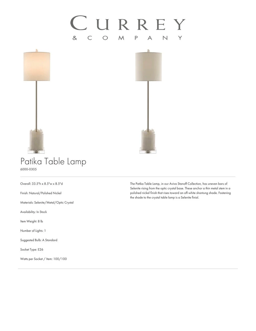 Currey And Company New Arrivals Patika Table Lamp 4 Currey And Company New Arrivals Patika Table Lamp