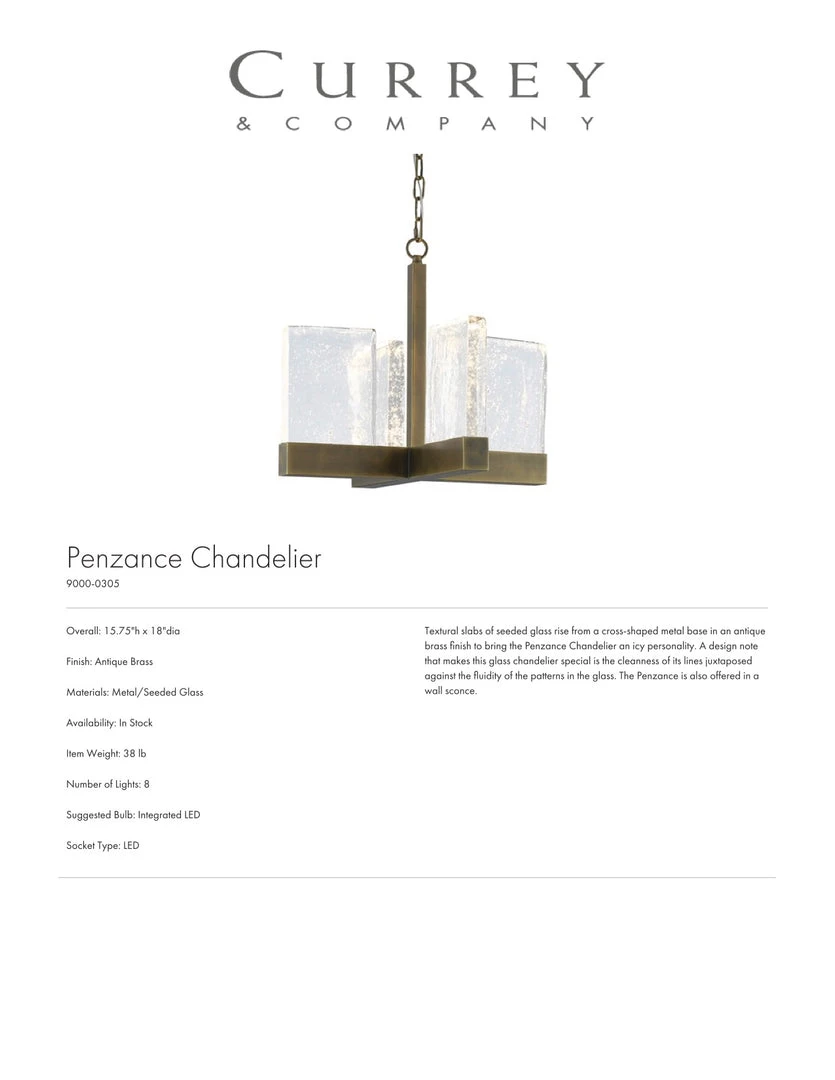 Currey And Company Penzance Chandelier New Arrivals 3 Currey And Company Penzance Chandelier New Arrivals