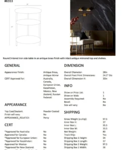 Arteriors Home New Arrivals Percy Side Table Antique Brass 9 Arteriors Home New Arrivals Percy Side Table Antique Brass