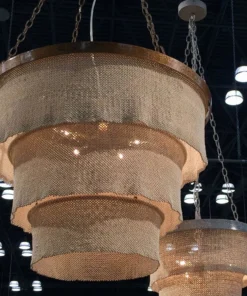 Made Goods New Arrivals Patricia Chandelier Natural Coco Beads And Gold Metal 11 Made Goods New Arrivals Patricia Chandelier Natural Coco Beads And Gold Metal