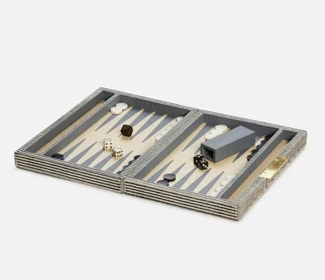 Pigeon And Poodle Bailey Brown Candy Striped Backgammon Game New Arrivals 1 Pigeon And Poodle Bailey Brown Candy Striped Backgammon Game New Arrivals