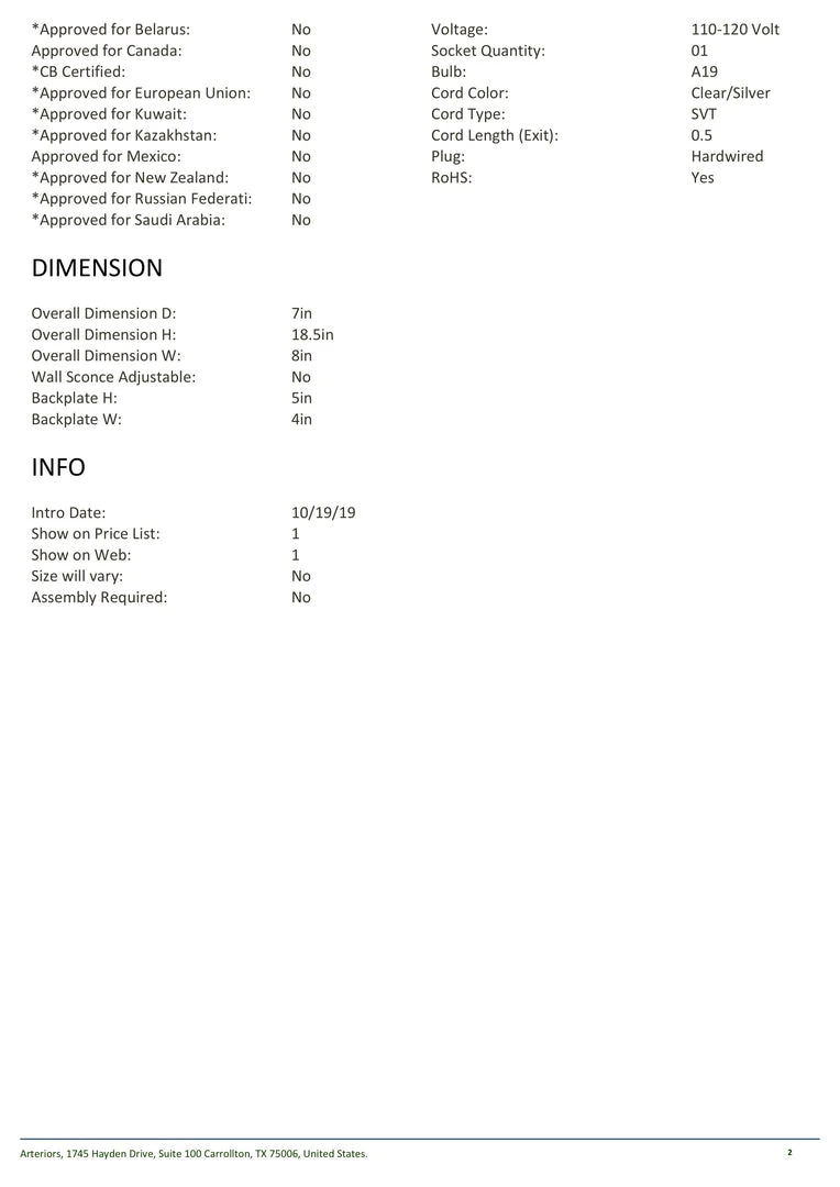 Arteriors Home New Arrivals Pillar Sconce Antique Brass 6 Arteriors Home New Arrivals Pillar Sconce Antique Brass