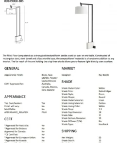 Arteriors Home New Arrivals Piloti Floor Lamp