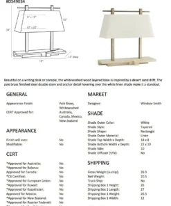 Arteriors Home Playa Lamp 15 Arteriors Home Playa Lamp