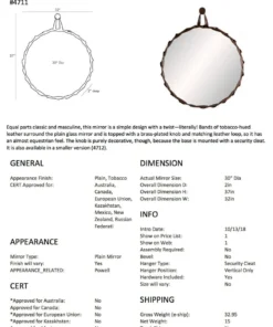 Arteriors Home Powell Mirror 12 Arteriors Home Powell Mirror