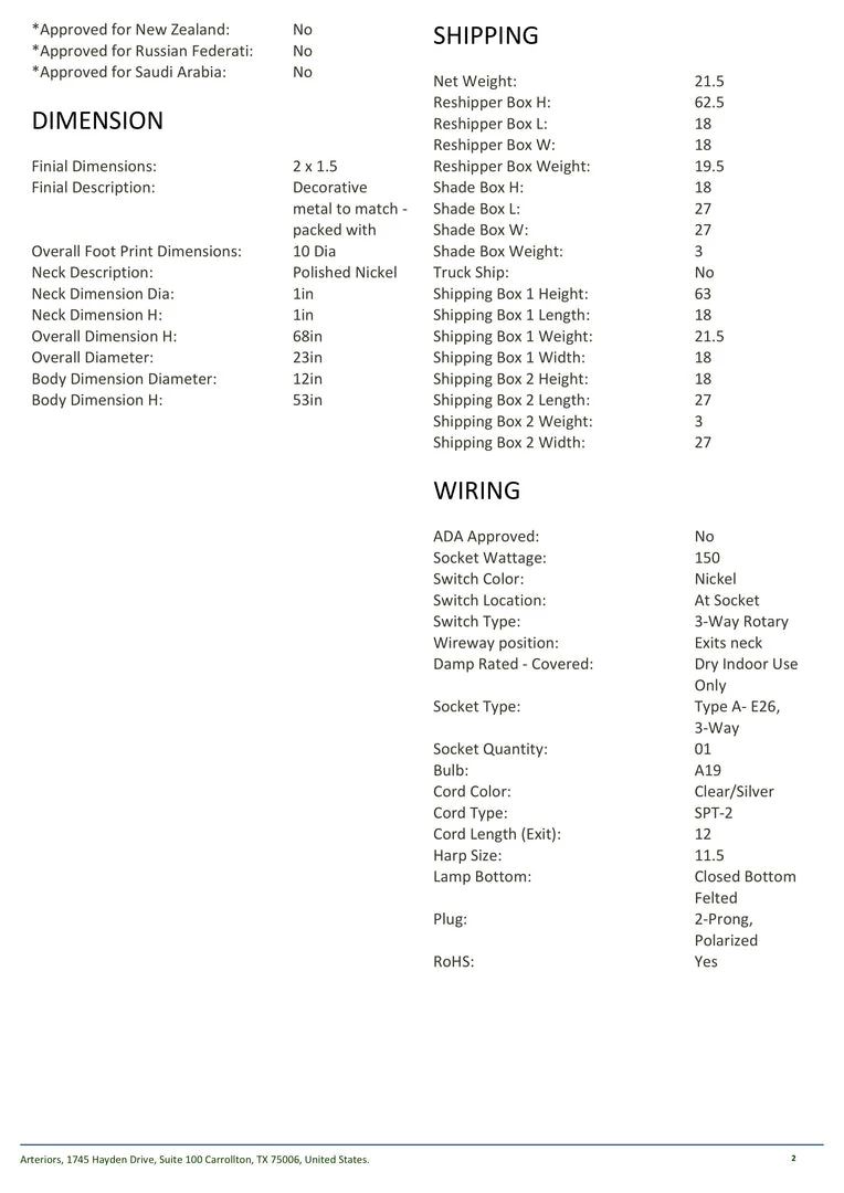 Arteriors Home New Arrivals Putney Floor Lamp 7 Arteriors Home New Arrivals Putney Floor Lamp