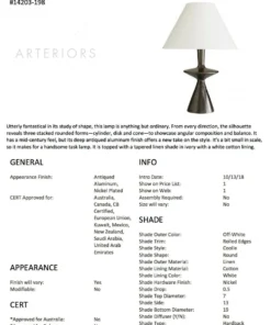 Arteriors Home New Arrivals Putney Table Lamp