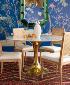 Bungalow 5 New Arrivals Stockholm Round Dining Table Brass And White Marble 14 Bungalow 5 New Arrivals Stockholm Round Dining Table Brass And White Marble