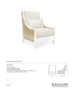 Bungalow 5 Raleigh Club Chair White 13 Bungalow 5 Raleigh Club Chair White