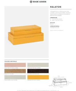 Made Goods Ralston Box Set Dark Brown Hair On Hide New Arrivals