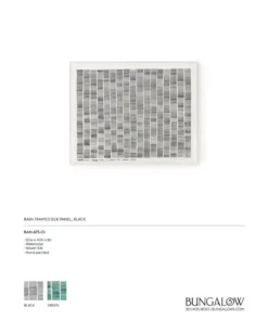 Bungalow 5 New Arrivals Rain Framed Silk Panel Black 21 Bungalow 5 New Arrivals Rain Framed Silk Panel Black