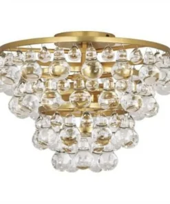 Robert Abbey Bling Flush Mount Antique Brass New Arrivals