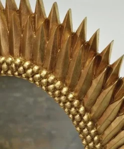 Worlds Away Rita Mirror Gold Leaf