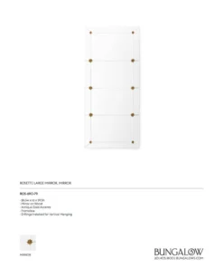 Bungalow 5 Rosette Mirror New Arrivals 7 Bungalow 5 Rosette Mirror New Arrivals