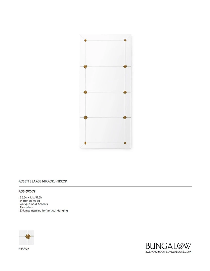 Bungalow 5 Rosette Mirror New Arrivals 4 Bungalow 5 Rosette Mirror New Arrivals