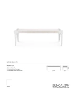 Bungalow 5 New Arrivals Rope Bench 16 Bungalow 5 New Arrivals Rope Bench