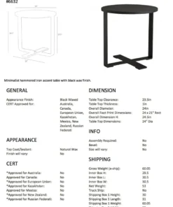 Arteriors Home New Arrivals Ramiro End Table