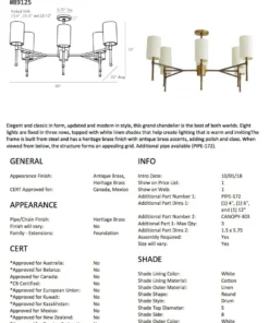 Arteriors Home Remington Chandelier Antique Brass 14 Arteriors Home Remington Chandelier Antique Brass