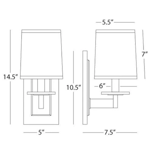 Robert Abbey Alice Single Sconce Polished Nickel New Arrivals 2 Robert Abbey Alice Single Sconce Polished Nickel New Arrivals