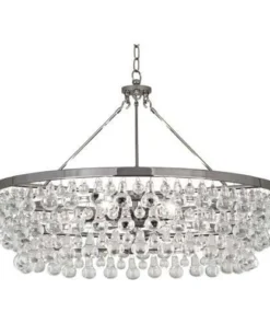 Robert Abbey New Arrivals Bling Large Chandelier Polished Nickel