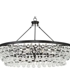Robert Abbey Bling Large Chandelier Deep Patina Bronze