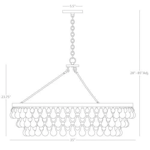 Robert Abbey Bling Large Chandelier Antique Brass 2 Robert Abbey Bling Large Chandelier Antique Brass