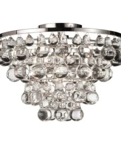 Robert Abbey New Arrivals Bling Flush Mount Polished Nickel