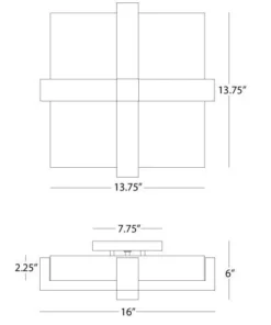 Robert Abbey New Arrivals Doughnut Flushmount Bronze