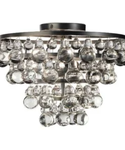 Robert Abbey Bling Flush Mount Deep Patina Bronze New Arrivals