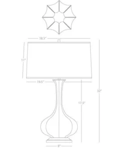 Robert Abbey Pike Table Lamp Smoky Taupe New Arrivals