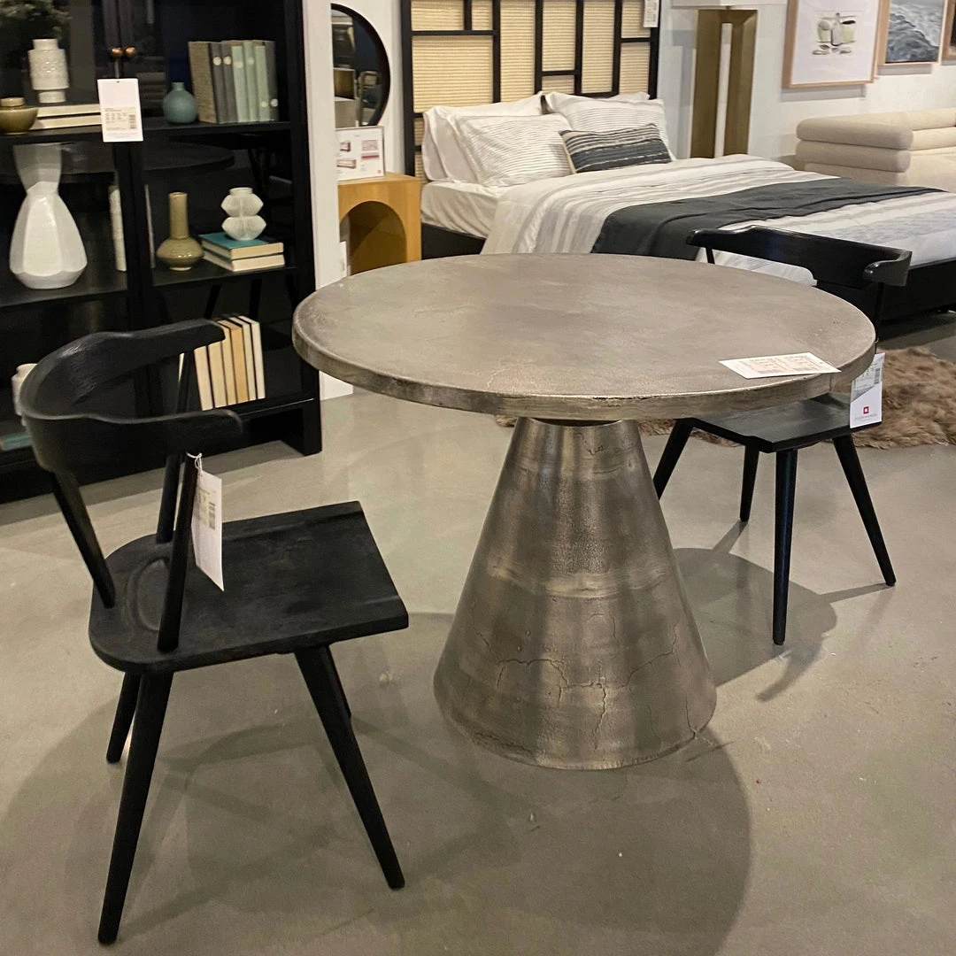 Four Hands Mina Bistro Table Antique Nickel 2 Four Hands Mina Bistro Table Antique Nickel