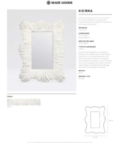 Made Goods Sienna Coral Wall Mirror New Arrivals