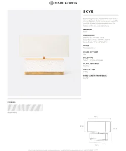 Made Goods Skye Lamp New Arrivals