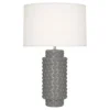 Robert Abbey New Arrivals Dolly Smoky Taupe Table Lamp White Shade