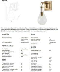 Arteriors Home Sabine Wall Sconce Brass New Arrivals