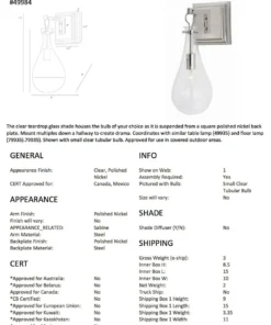 Arteriors Home Sabine Wall Sconce Nickel 8 Arteriors Home Sabine Wall Sconce Nickel