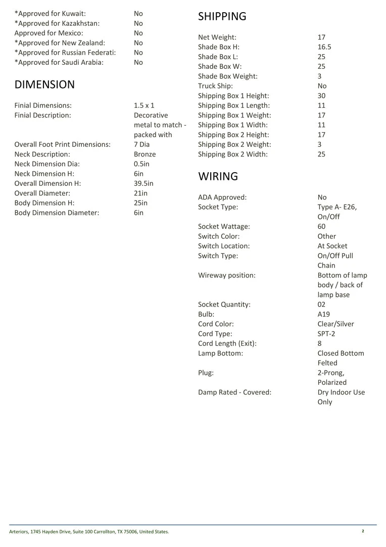 Arteriors Home Savannah Lamp Bronze New Arrivals 8 Arteriors Home Savannah Lamp Bronze New Arrivals