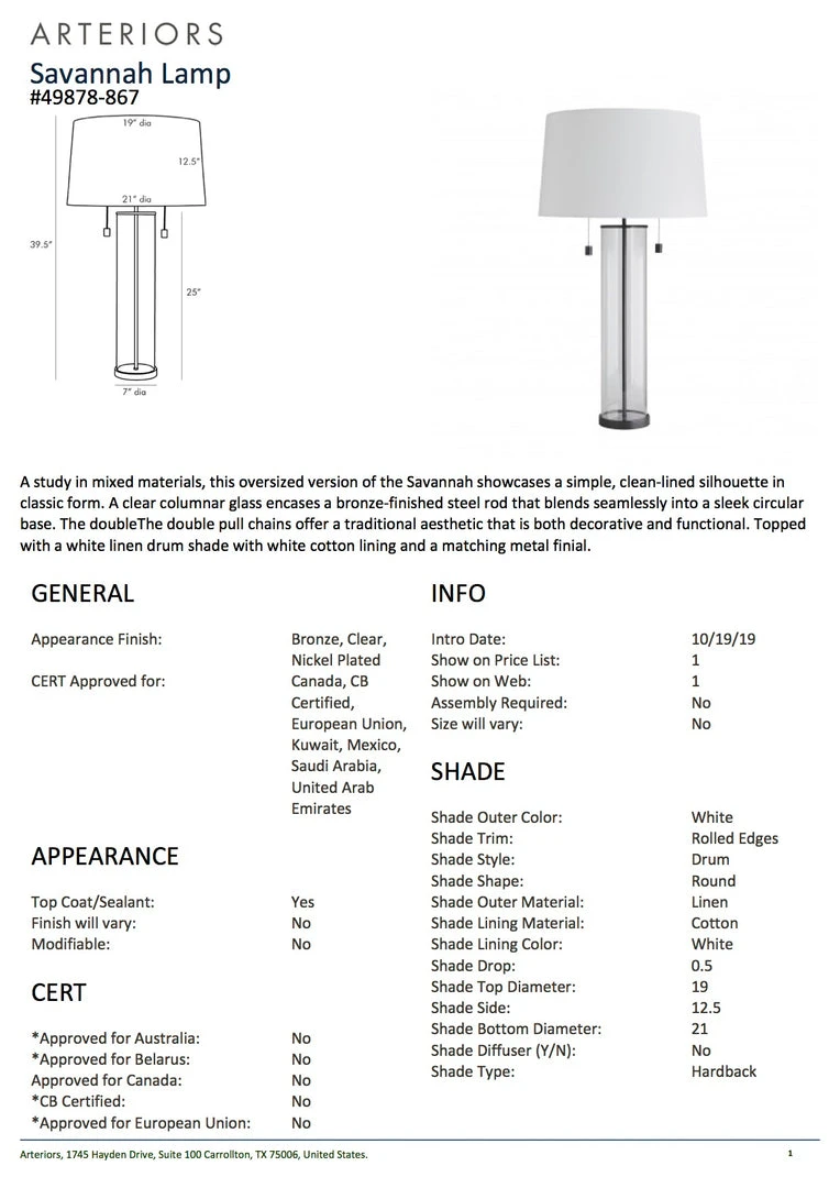 Arteriors Home Savannah Lamp Bronze New Arrivals 7 Arteriors Home Savannah Lamp Bronze New Arrivals