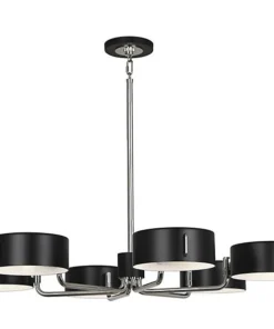 Robert Abbey Simon Chandelier Polished Nickel