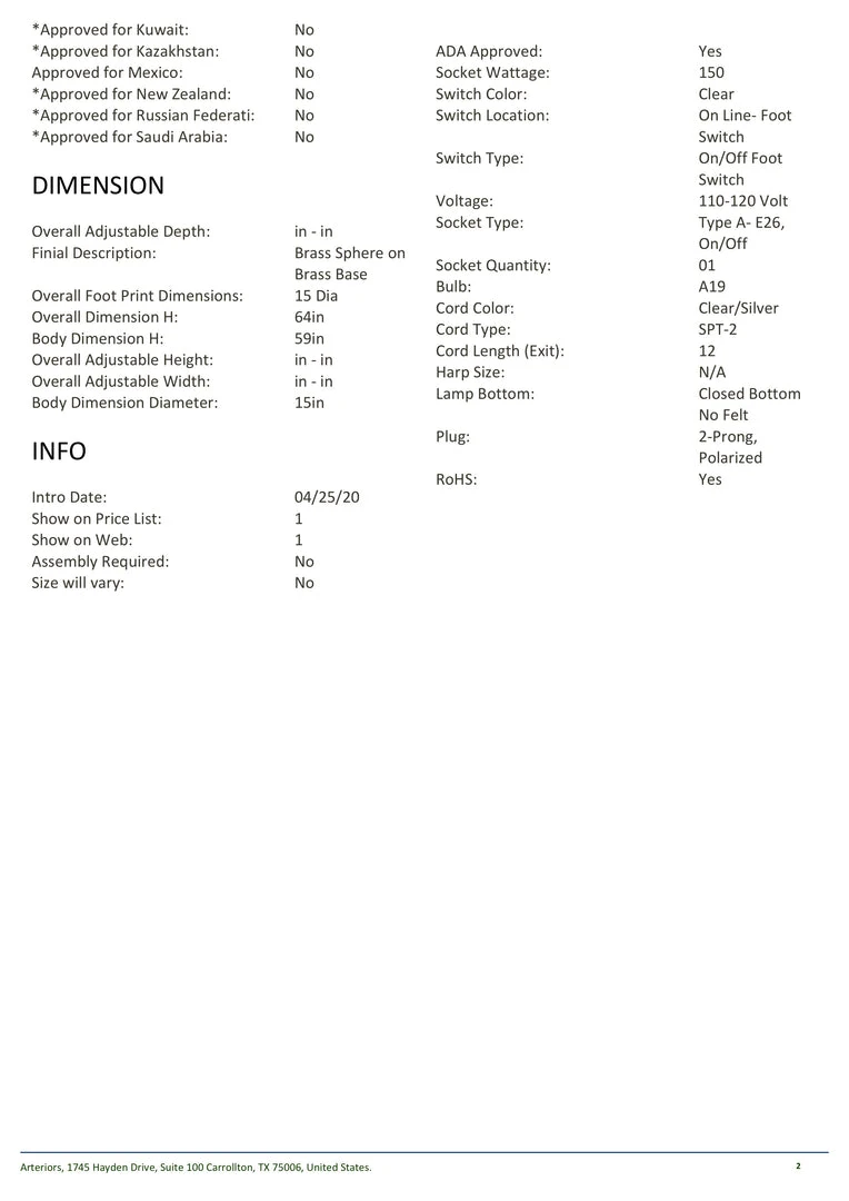 Arteriors Home Sea Island Floor Lamp New Arrivals 6 Arteriors Home Sea Island Floor Lamp New Arrivals