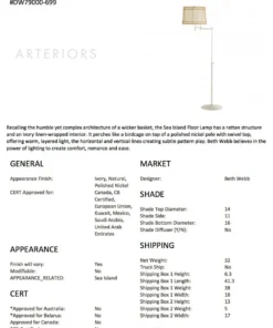 Arteriors Home Sea Island Floor Lamp New Arrivals 15 Arteriors Home Sea Island Floor Lamp New Arrivals
