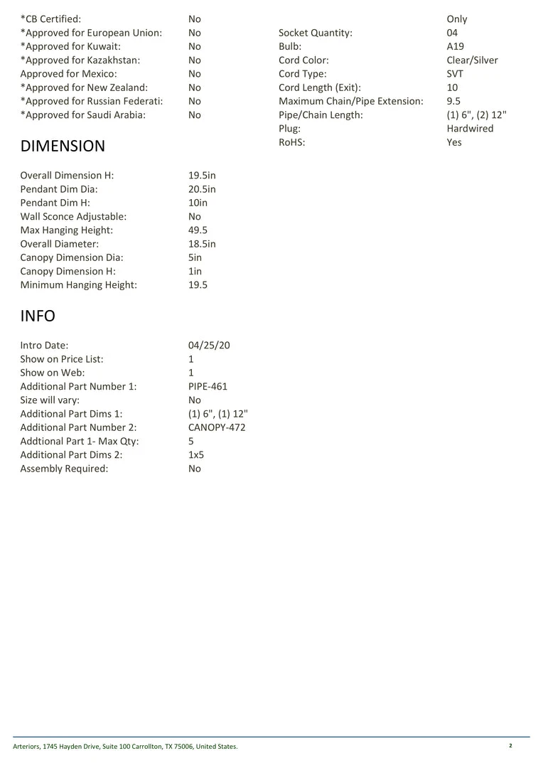 Arteriors Home New Arrivals Sea Island Pendant 6 Arteriors Home New Arrivals Sea Island Pendant