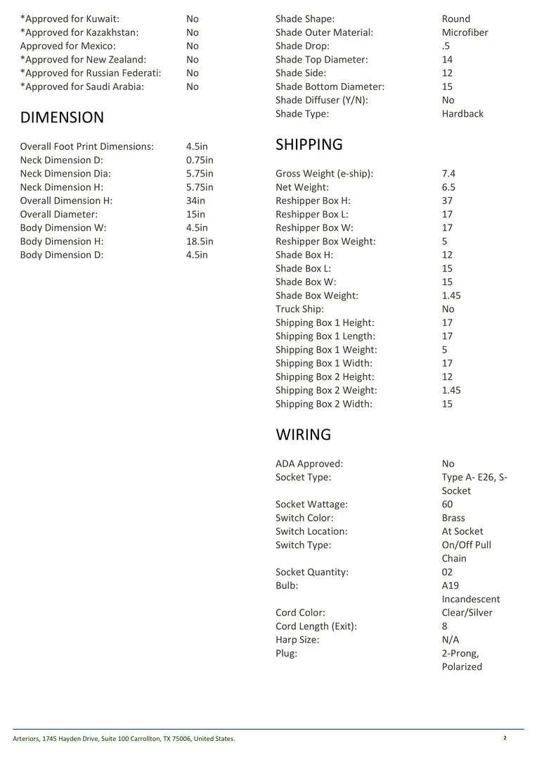 Arteriors Home New Arrivals Sidney Table Lamp 6 Arteriors Home New Arrivals Sidney Table Lamp