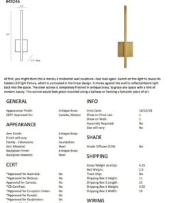 Arteriors Home Simba Sconce 15 Arteriors Home Simba Sconce